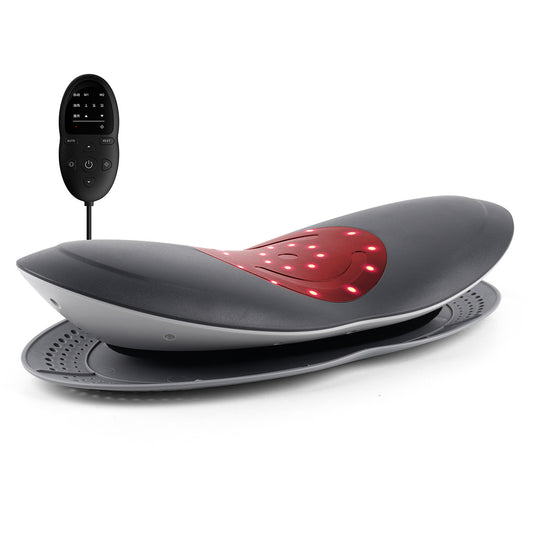 Ceinture Massante Lombaire avec Traction Inflatable – Chauffante, Compression Air pour Dos et Nuque – Soulagement des Douleurs Cervicales et Dorsales**