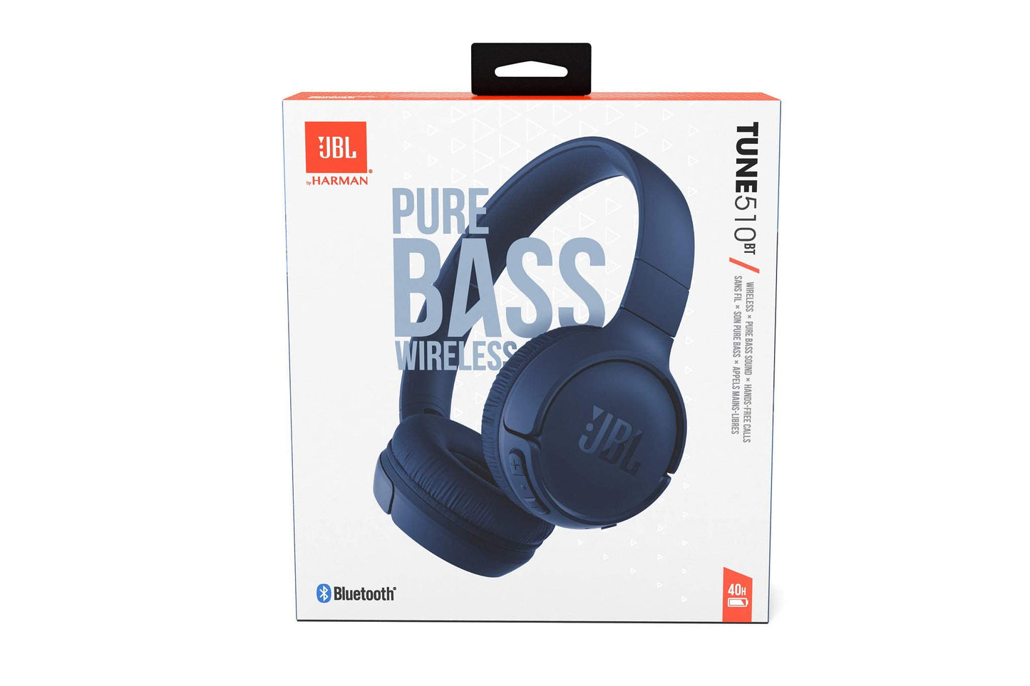 JBL TUNE 510BT – Casque supra-auriculaire sans fil – Equipé de la technologie Bluetooth – Connection multi-points – Léger, confortable et pliable – Jusqu’à 40 hrs d’écoute – Noir