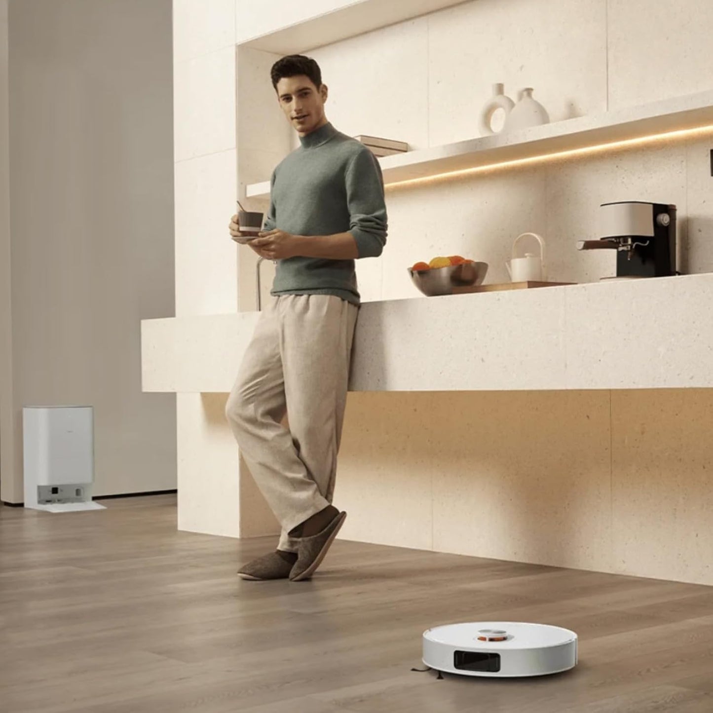 Xiaomi Robot Vacuum X20 Pro Robot aspirateur avec fonction d'essuyage et station tout-en-un (puissance d'aspiration 7000 Pa ; durée de vie de la batterie 160 min, automatique, auto-nettoyage,