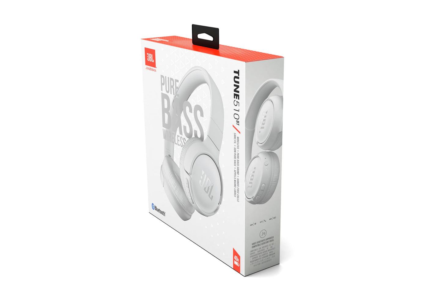 JBL TUNE 510BT – Casque supra-auriculaire sans fil – Equipé de la technologie Bluetooth – Connection multi-points – Léger, confortable et pliable – Jusqu’à 40 hrs d’écoute – Noir