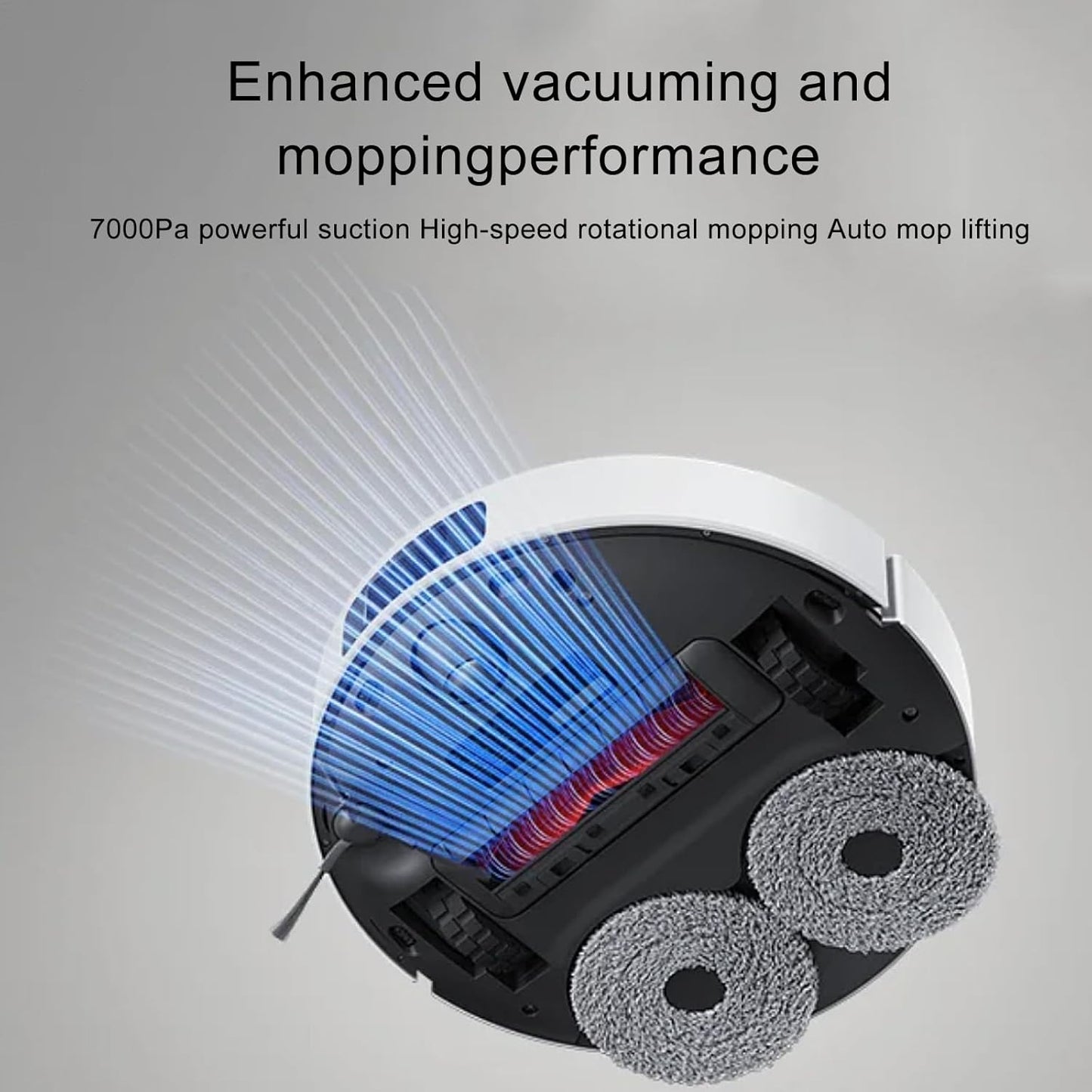 Xiaomi Robot Vacuum X20 Pro Robot aspirateur avec fonction d'essuyage et station tout-en-un (puissance d'aspiration 7000 Pa ; durée de vie de la batterie 160 min, automatique, auto-nettoyage,