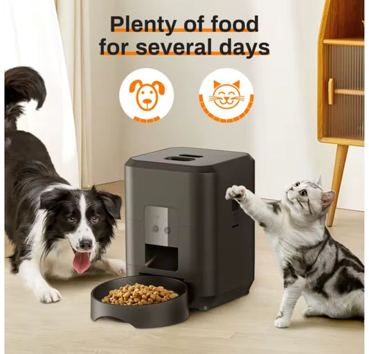 Mangeoire intelligente pour animaux de compagnie mangeoire automatique pour chat Machine de nourriture lente pour chien avec distributeur automatique de nourriture pour chat quantitatif chronométré bol pour chien et chat