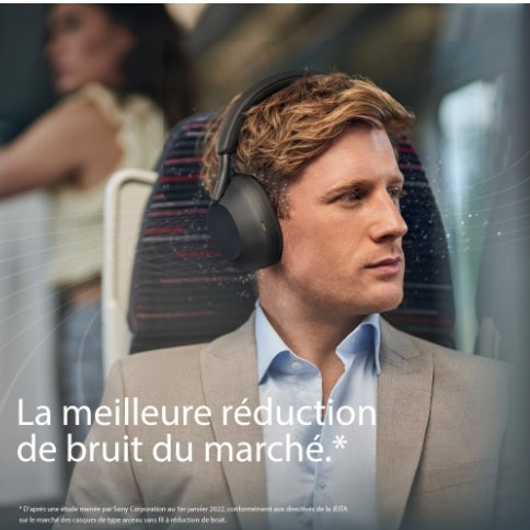 Casque sans fil Sony  WH-1000XM5 à réduction de bruit.